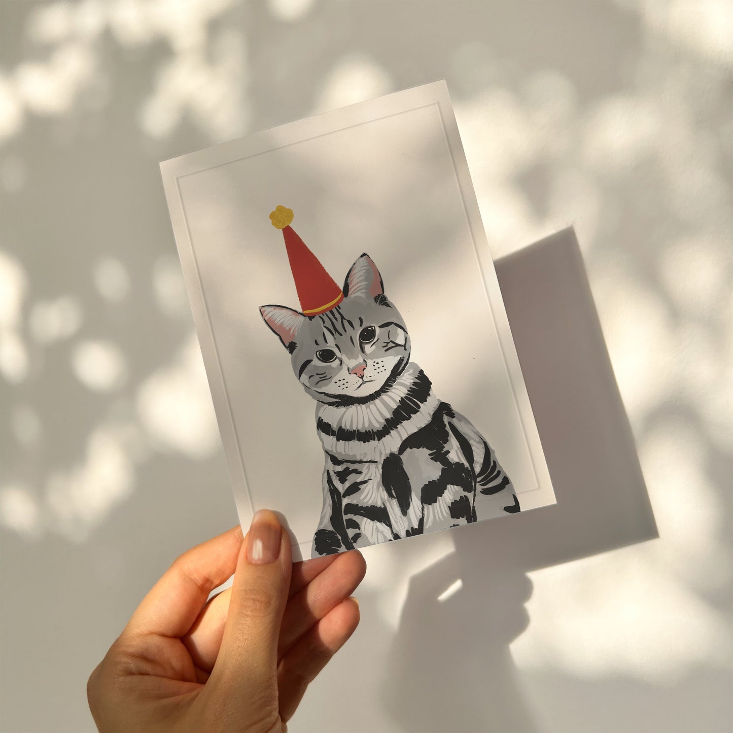 Cat with a hat | Greeting Card