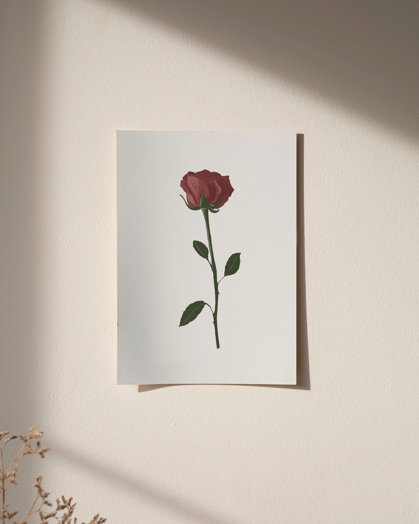 Vintage rose | Wall Art