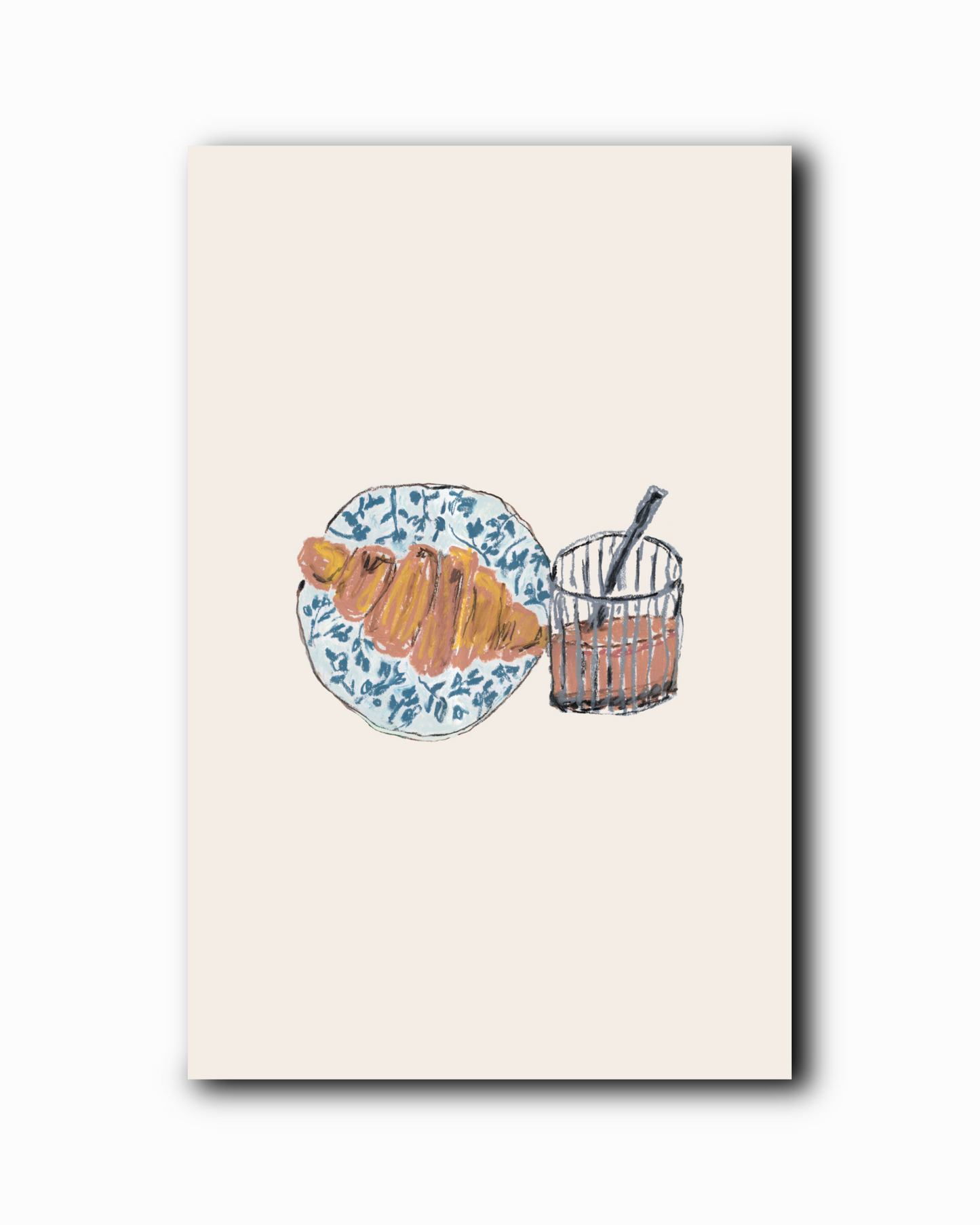 Coffee & Croissant | Notebook/Sketchbook