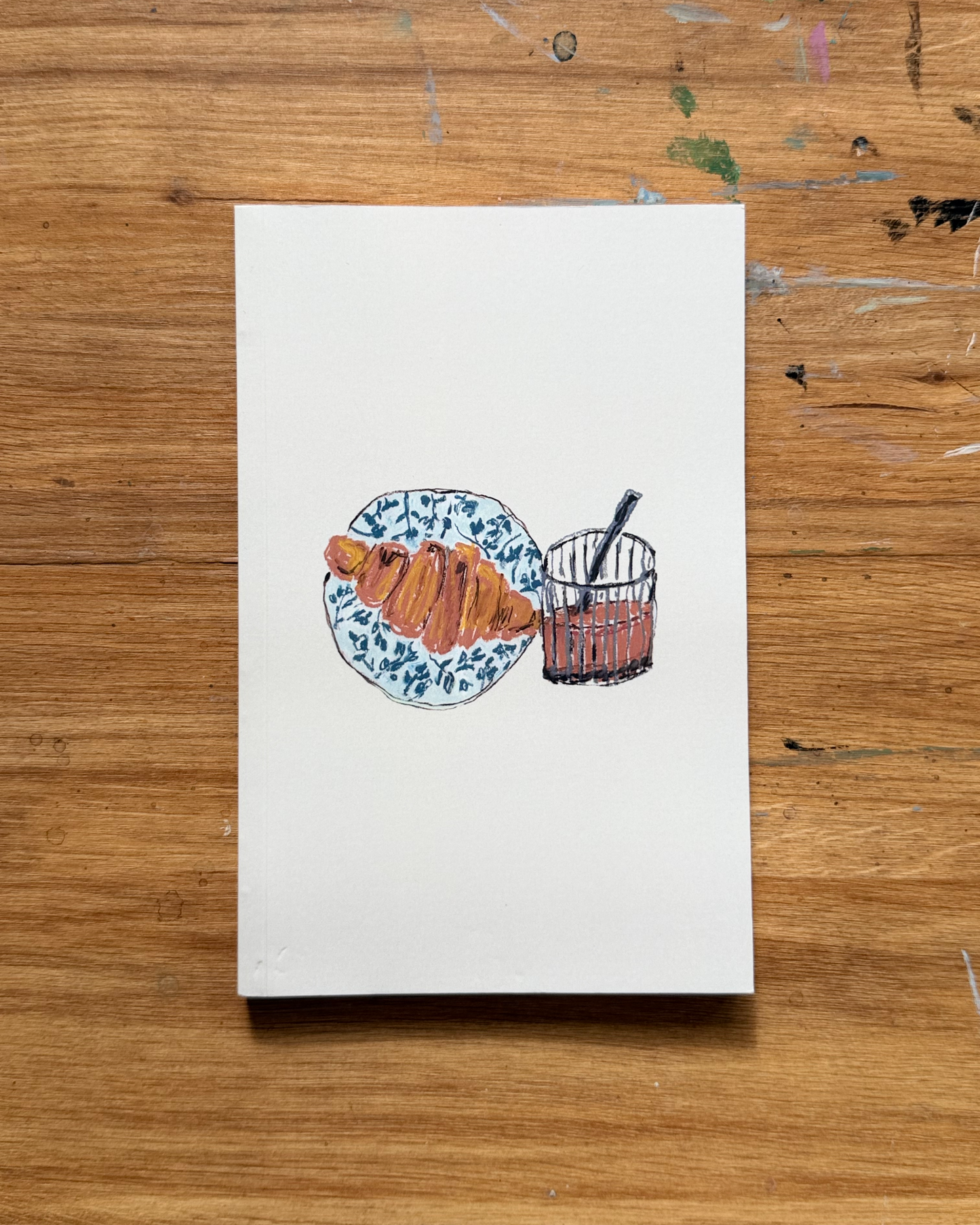 Coffee & Croissant | Notebook/Sketchbook
