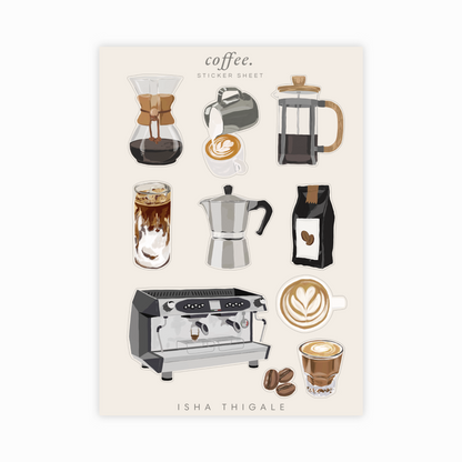 Coffee | Deco Sticker Sheet