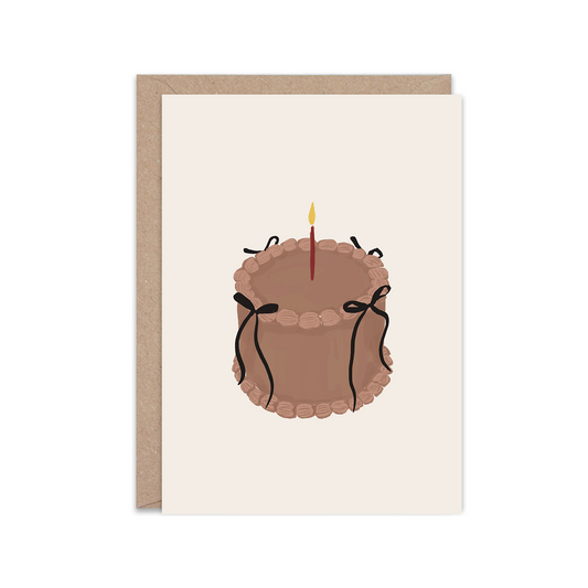 Mocha cake | Greeting Card