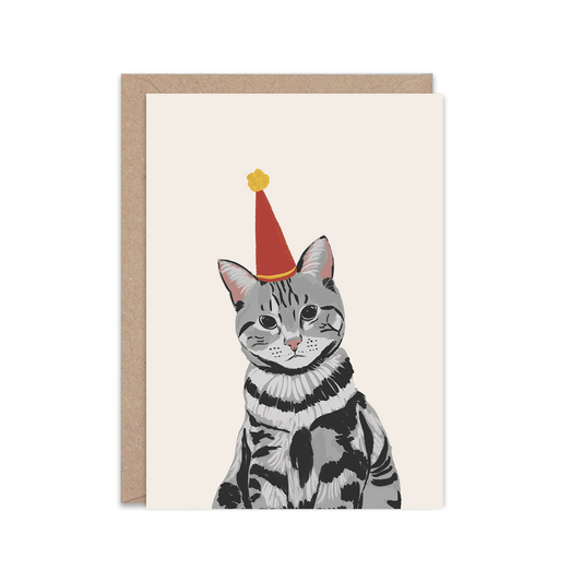 Cat with a hat | Greeting Card