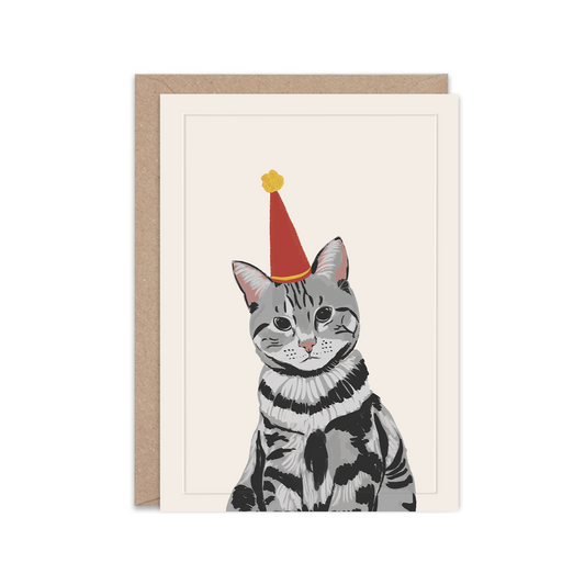 Cat with a hat | Greeting Card
