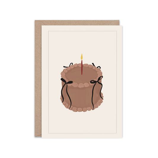 Mocha cake | Greeting Card