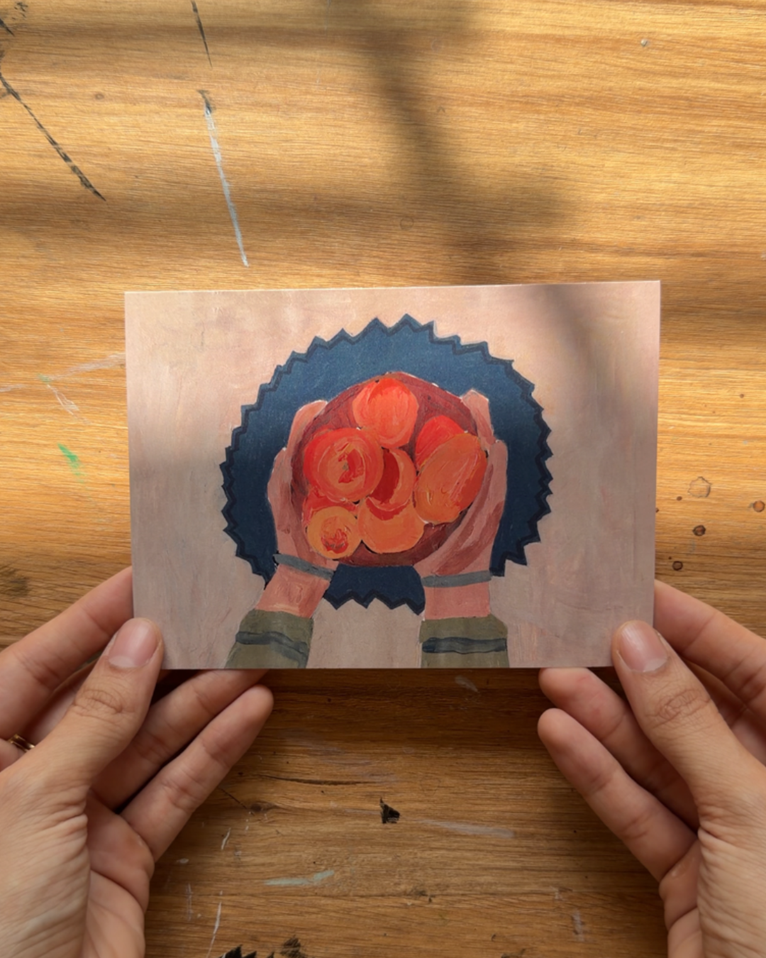 Basket of Oranges | Postcard